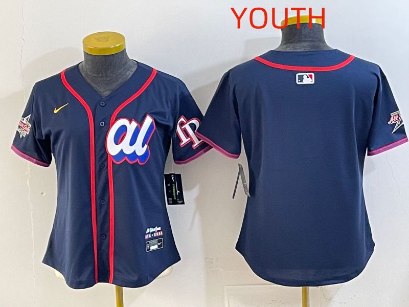 Youth 2025 Tampa Bay Rays Blank Drak Blue All star Nike MLB Jersey style 01